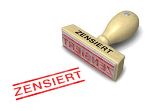 Stempel ZENSIERT